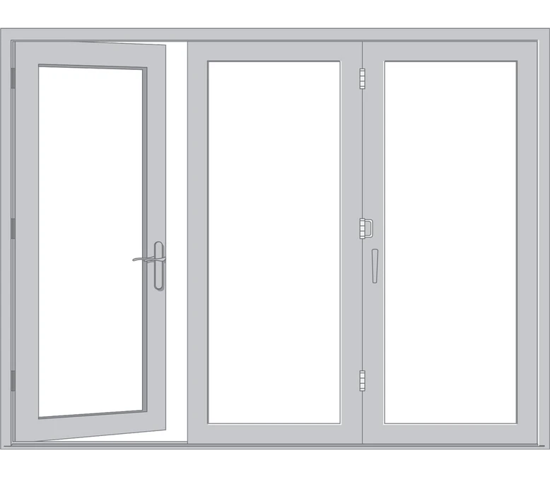 Springfield Pella Reserve Series Traditional Bifold Patio Door